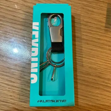 AWESOME 키링 실버 블랙