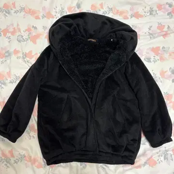 CIAO PANIC 플리스 후드 자켓 블랙