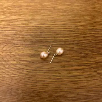 핑크 펄 스터드 귀걸이