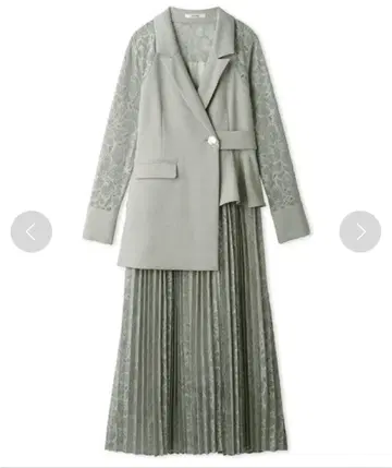 미착용 새상품 택 포함! Snidel 스나이델 스위칭 레이스 드레스 민트