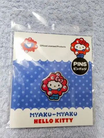 오사카 만박 회장 한정판 키티 변신 미야쿠미야쿠 핀 배지 산리오