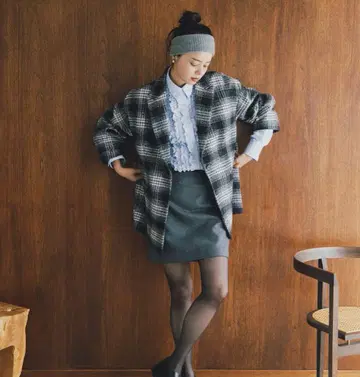 [ 키시모토 세실 씨 착용 ] 오버 자켓 코트