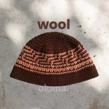 brown94 크러셔 모자 핸드메이드 햇 니트 모자 방한 아이템