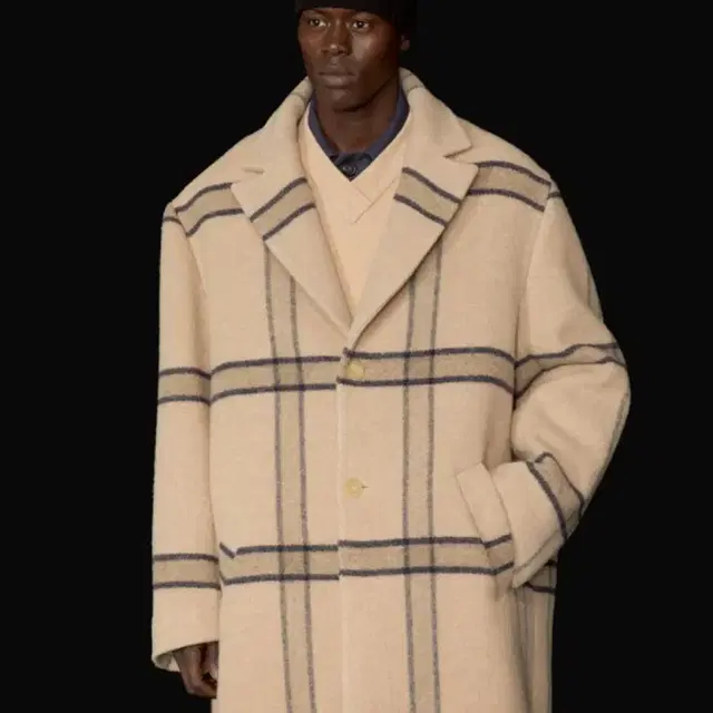 [BTS 착용] 자크뮈스 20AW 르 망토 체크 코트