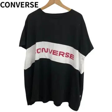 컨버스 빅 프린트 T셔츠 빅 실루엣 원 포인트 남성용 반팔