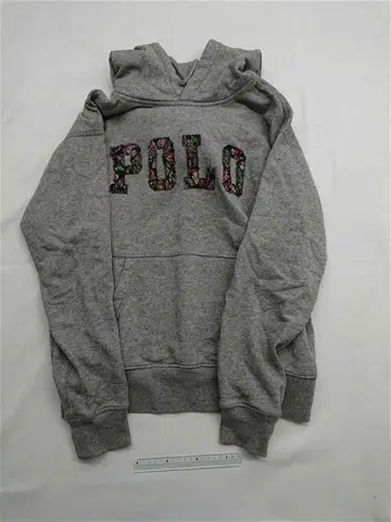 폴로 랄프 로렌 플라워 로고 후드티 그레이 계열 S 여성용