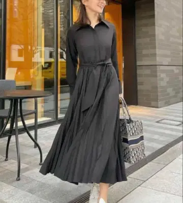 [SOUAIRE] 소아르 플리츠 셔츠 원피스 M