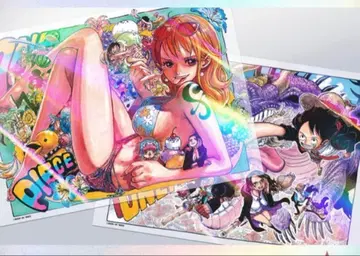 ONE PIECE 홀로그램 클리어 포스터 세트 미개봉 새상품