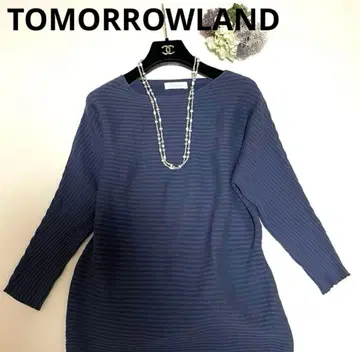 [ 새상품급 ] 투모로우랜드 니트 블루 계열 백리본 프리 사이즈