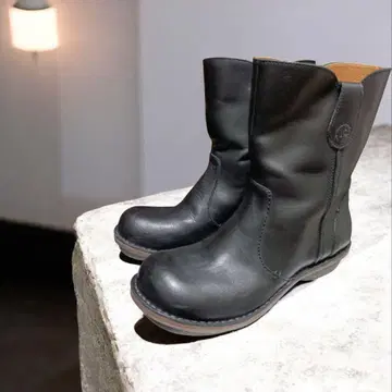 Re:getA 블랙 가죽 엔지니어 부츠 사이즈 L 24.5~25cm