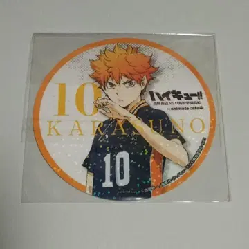 하이큐!! 히나타 쇼요 코스터 홀로그램 애니메이트 카페