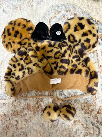 디즈니 레오파드 무늬 팬캡