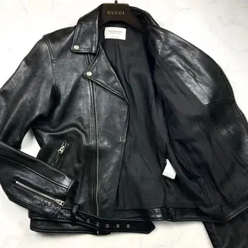 뷰티풀 피플 190 블랙 더블 라이더 가죽 자켓