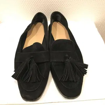 H&M 블랙 스웨이드 태슬 로퍼 EUR 37