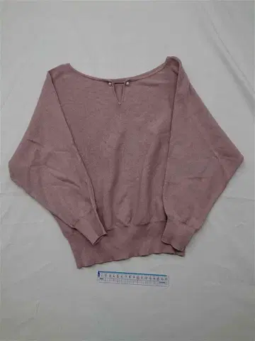 아푸와이저 리셰 백 펄 버튼 니트 풀오버 핑크 여성용