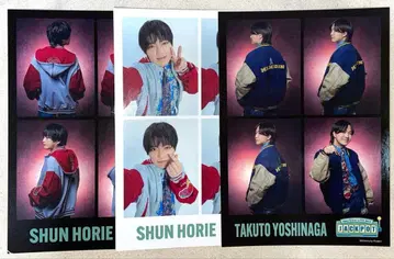 호리에 슌 요시나가 타쿠토 SparQlew 4컷 카드 3장 세트