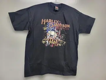 할리 계열 양면 프린트 L USA 제조 100주년 LB001