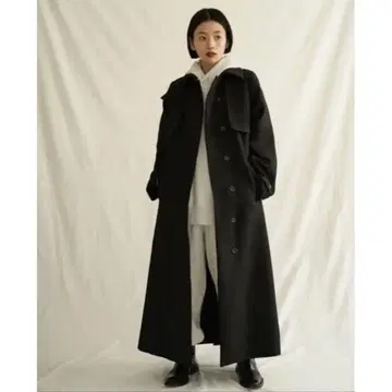 ENOF air long coat black M