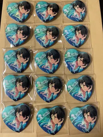 앙스타 사쿠마 리츠 캔뱃지 하트 캔뱃지