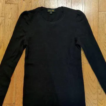 드로어 퍼프 슬리브 니트 블랙