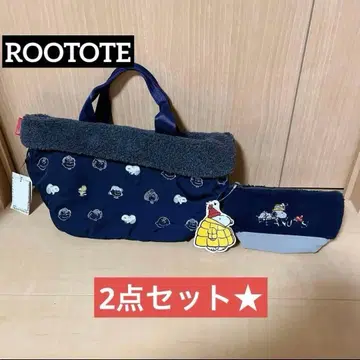ROOTOTE 루트토트 스누피 파우치 포함 토트백