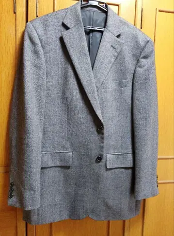 그레이 테일러드 자켓 울 혼방 새상품급 중고 M 상당 (택 B5)