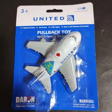 UNITED 풀백 토이 항공기 미개봉 새상품