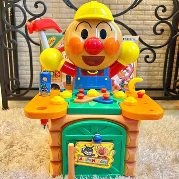 [새상품급] 호빵맨 NEW 두드리고! 돌리고! 뚝딱뚝딱 목수님