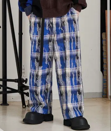 [ UNISEX ] Seesew 크러쉬 테크 와이드 팬츠