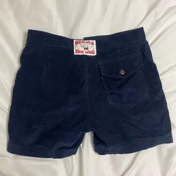 BIRDWELL 네이비 코듀로이 숏팬츠
