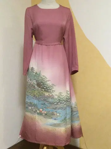 기모노 리메이크 이로도메소데에서 드레스