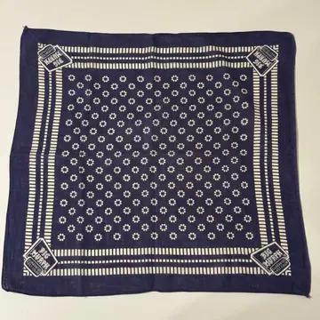 50s 빈티지 반다나 네이비 도트