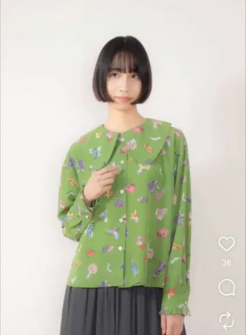 작년 로이스크레용 드레스업 블라우스 샘플