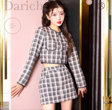 다리치 트위드 스커트 M 사이즈