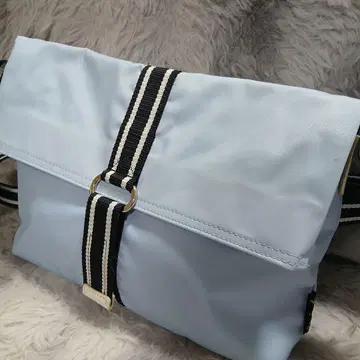 애니에스베 TGV 숄더백 나일론 스카이블루