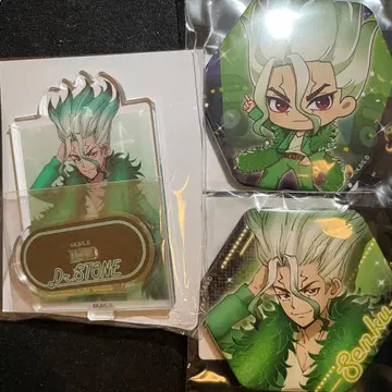 dr.stone 이시가미 센쿠 디스코 복권 메이트 캔뱃지 아크릴 스탠드