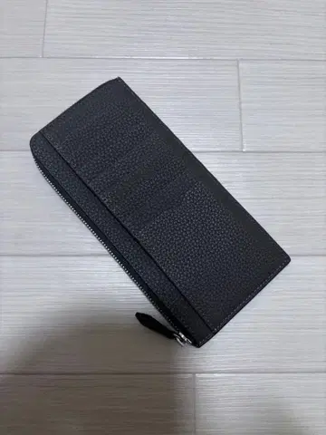 보나벤츄라 그레이 가죽 장지갑 지퍼식
