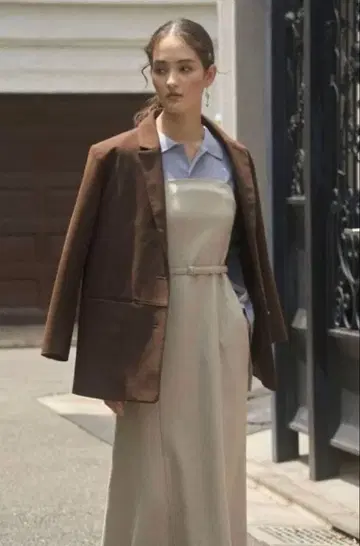 [ POLO BCS 콜라보 ] 컬러 넥 니트 도킹 원피스 라그나문