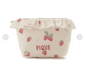 젤라또피케 딸기 무늬 프릴 티슈 파우치