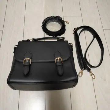 WEGO 새첼 통 숄더 블랙