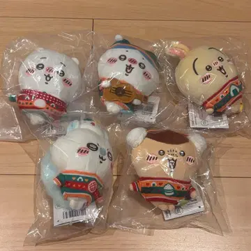 치이카와 (먼작귀) 애니마이 복권 D상 봉제 인형 키링 컴플리트 세트