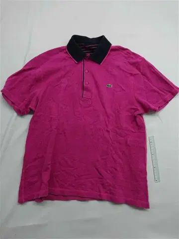 라코스테 Lacoste 원포인트 로고 피케 셔츠 핑크 계열 남성용