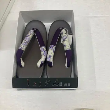 쇼잔의 하나오 조리 보라색 그레이 꽃무늬 23.0