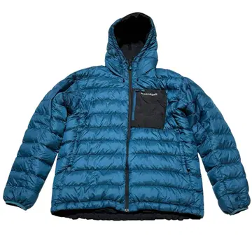 새상품급 montbell 리버서블 다운 콜로라도 후드티 L