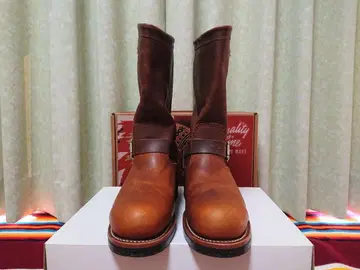 치페와 11인치 엔지니어 부츠 US8E 탄 레네게이드 1901M05