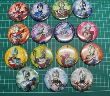 회장 한정판 전 15종 울트라맨 빈티지 타입 캔뱃지 컬렉션