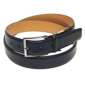 K06384 새상품 MAGNANNI 가죽 벨트 네이비