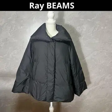 Ray BEAMS 다운 와이드 슬리브 블루종 자켓 블랙 1