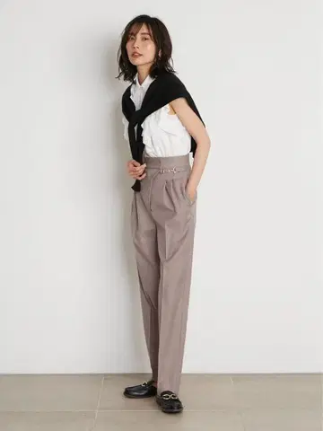 택 포함 미사용 새상품 스나이델 아지메 비트 테이퍼드 팬츠