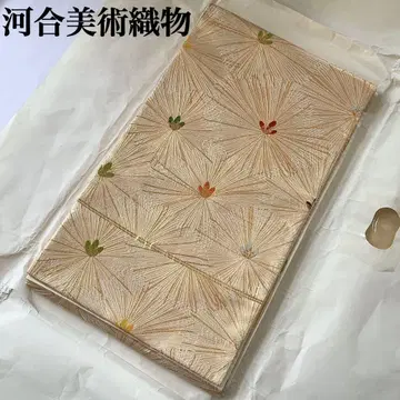 카와이 미술 직물 마츠즈쿠시 마츠 문양 후쿠로 오비 후리소데 성인식